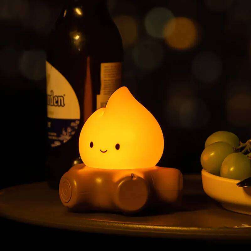 Adjustable Brightness LED Night Light with Candlelight Mode, Portable & Eye-Caring Desk Lamp Z260127