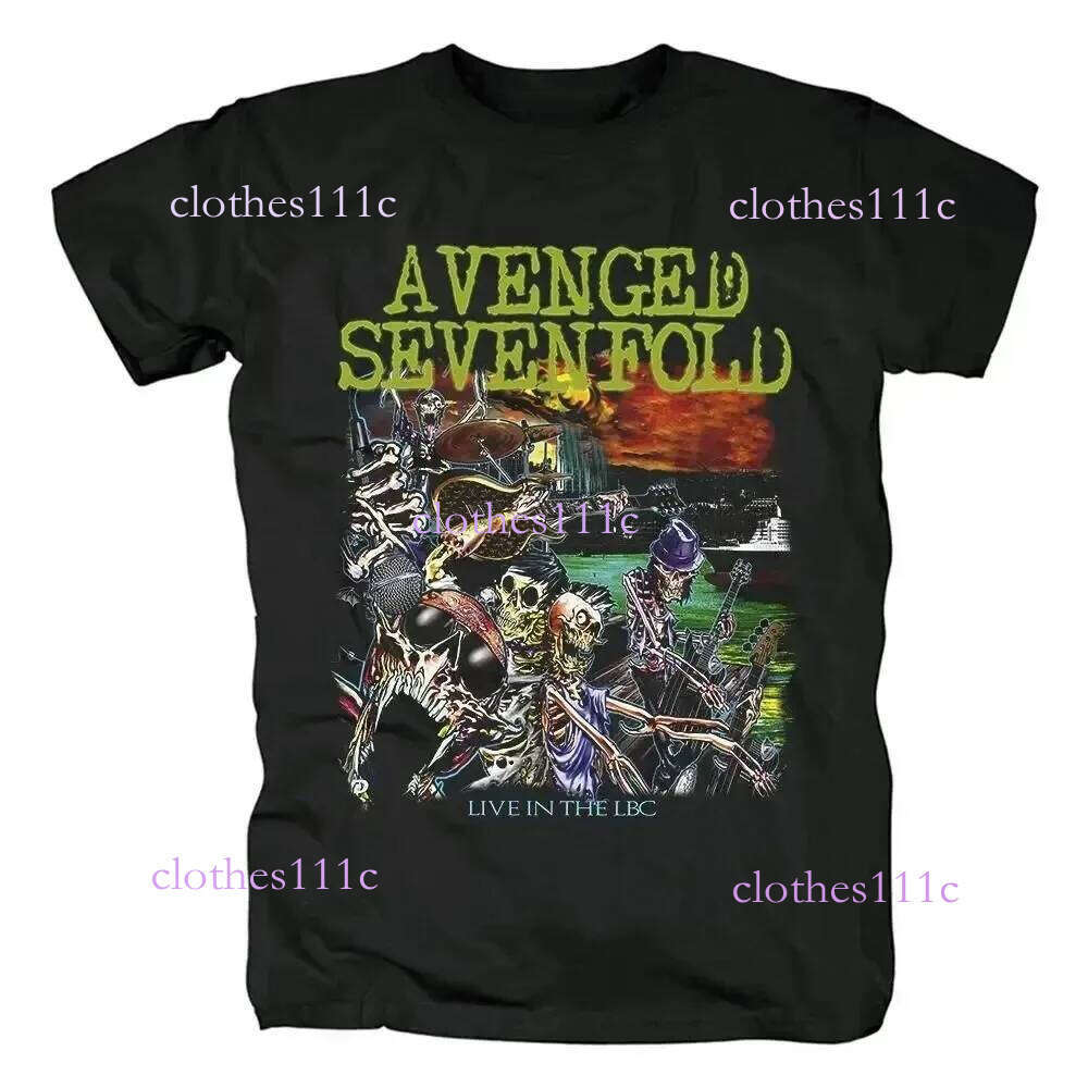 New Arrivals Sevenfold Band Nightmare Black Classic Style Casual Loose Print T Graphic Short Sleeve Shirt Unisex Luanyun
