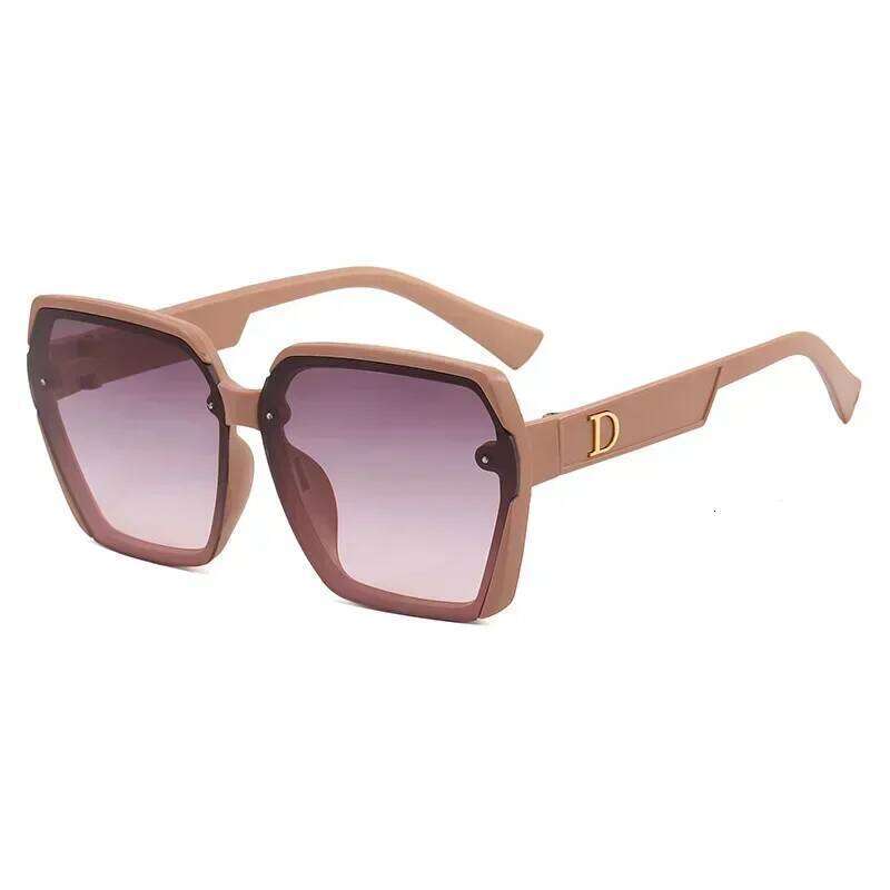 Polygonal Letter D Sunglasses For Men Women Brand Design Luxury Driving Travel Sun Glasses Fashion Vintage Male Female Eyewear Z260127