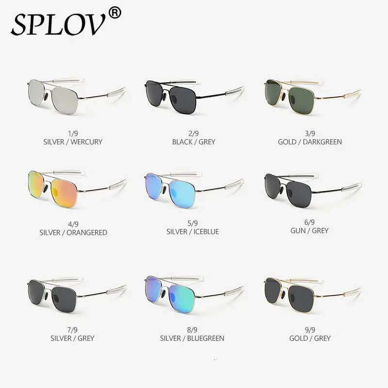 SPLOV New Fashion Driving Men Sunglasses Women Polarized Lens Metal Frame Retro Shades Classic Eyewear Gafas De Sol Hombres Z260127