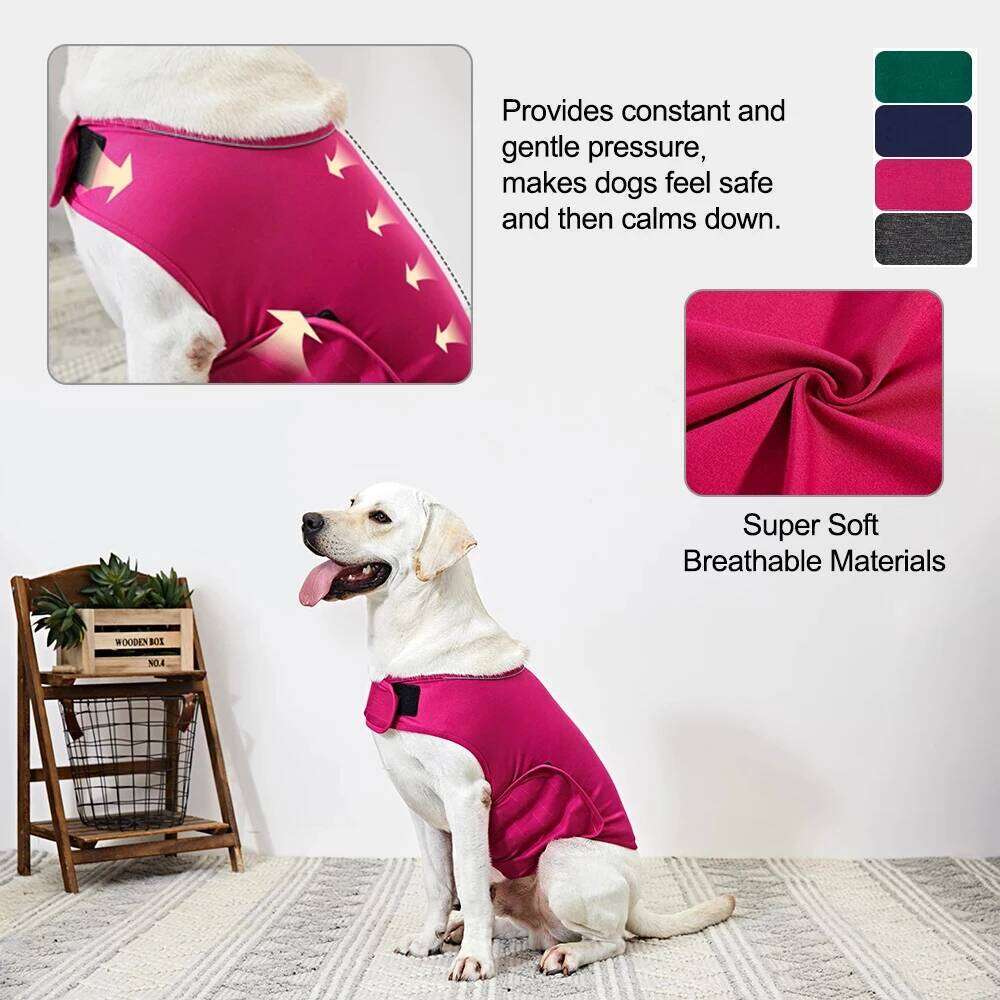 XS-XL Anxiety Jacket Reflective Vest For Small Medium Large Dog Clothes Shirt Pet Product XJ260127