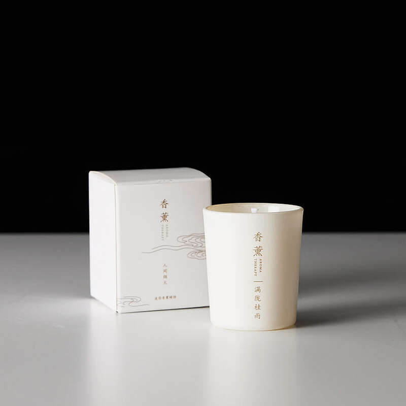 Candle with Human Fireworks New Chinese Style Artistic Atmosphere Bedroom Festival Soybean Gift Long-lasting Fragrance Y260127