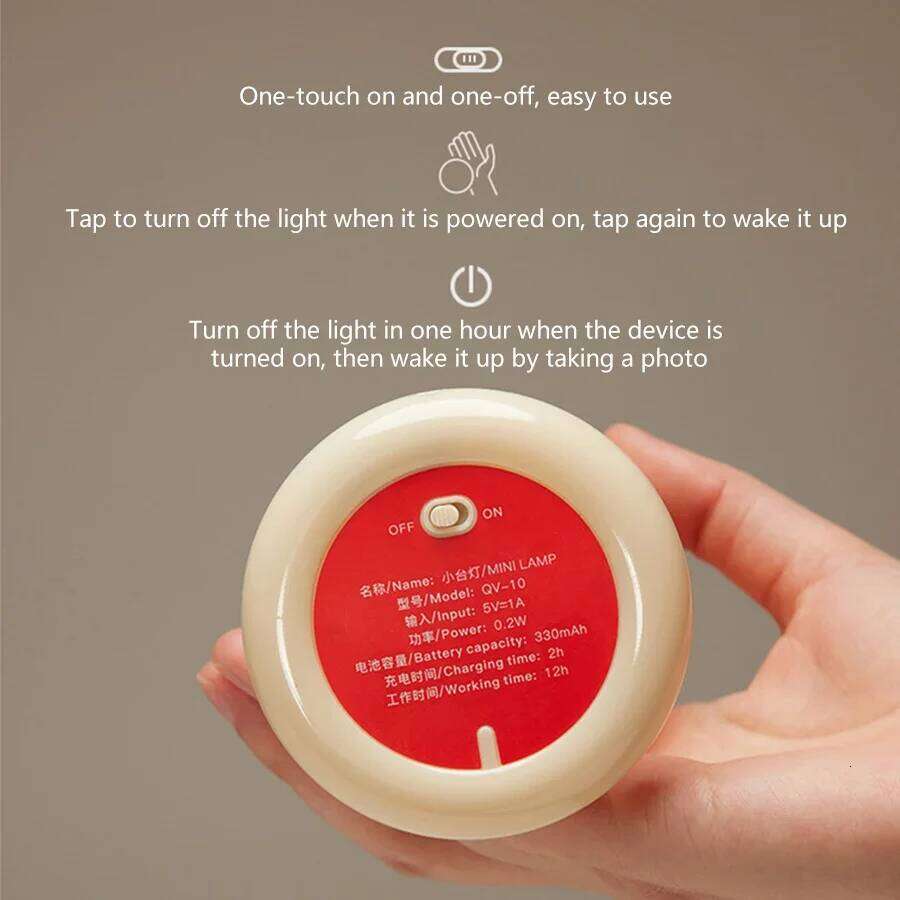 Minimalist LED Light USB Rechargeable Night Table Lamp Mushroom Bedside Lamps Gift Atmosphere Bedroom Decorations Z260127