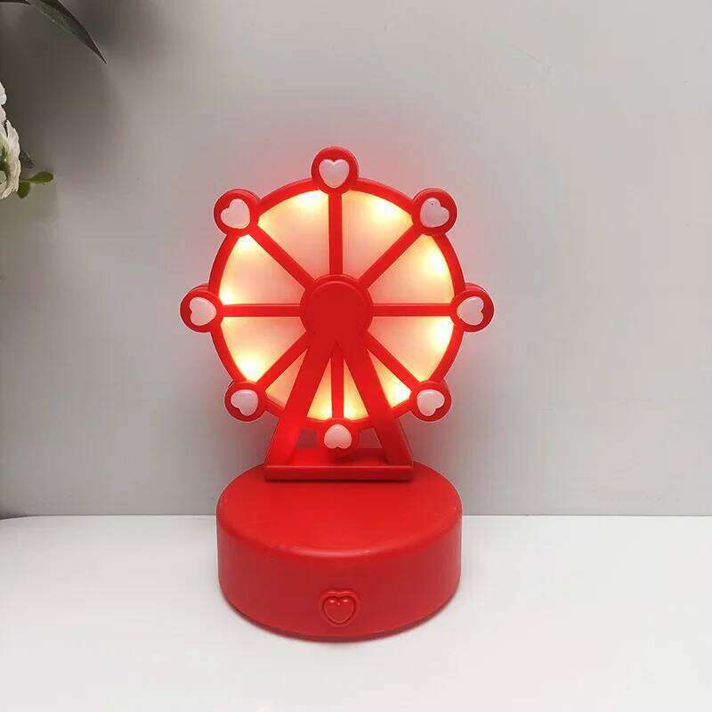 Cute Ferris Wheel Modeling Night Romantic Ambient Light Desktop Ornaments Decorations Children Light-emitting Toys Z260127