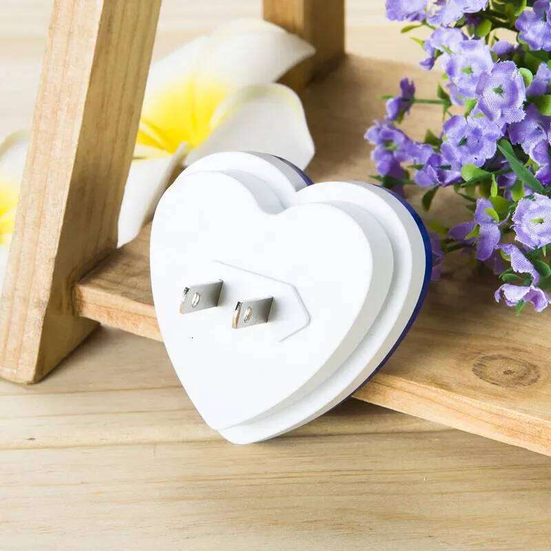 LED Lights Heart-shaped Wireless Sensor EU/US Plug Night Ligh Bedroom Living Baby Room Lighting Energy-saving Light Z260127