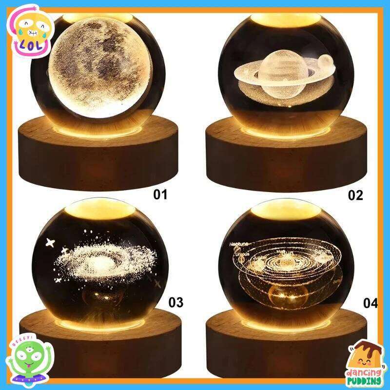 Crystal Ball LED Galaxy Children Lamp For Bedroom Ambient CreativeGift Night Light Led LightChristmas Z260127