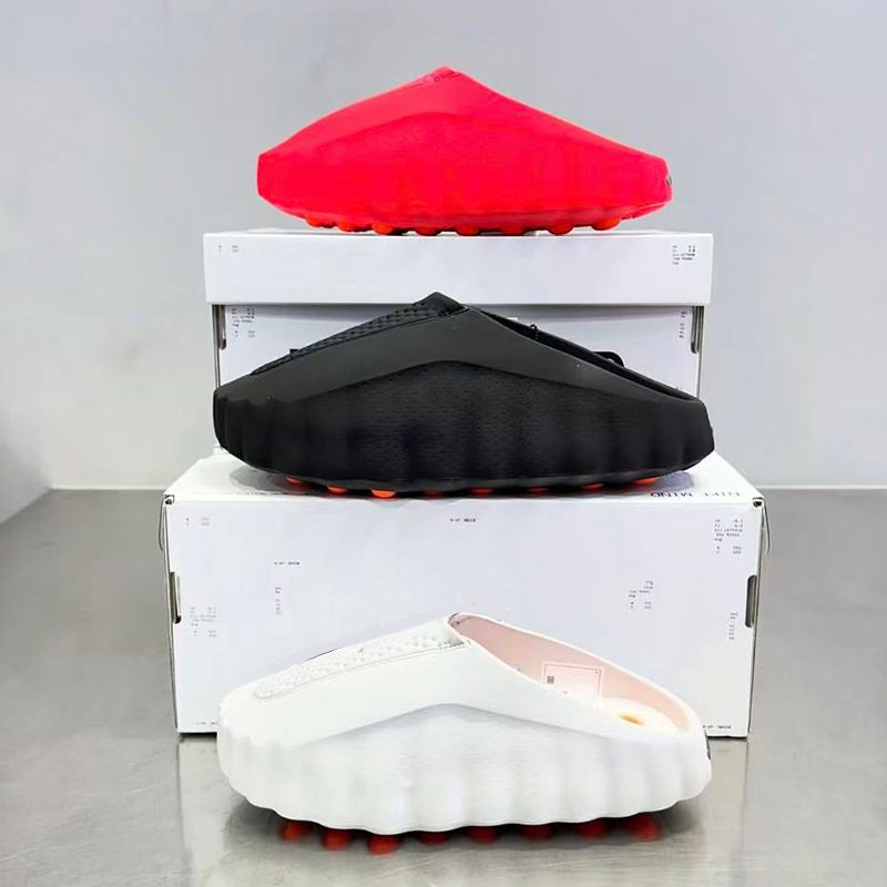 Mind 001 Desginer Slides Slippers Mind001 New Tech Comfortable Slipper Bone White Solar Red Black Chrome Light Smoke Grey Men Women Summer Fashion Shoes