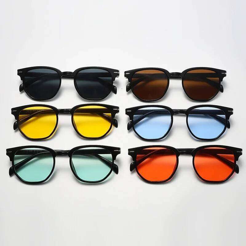 Retro Sunglasses Men Women Popular Square Oval Sun Glasses Ladies Black Eyeglasses Driver Goggles UV400 Mirror Z260127