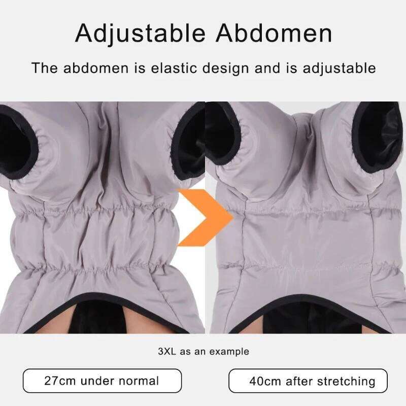 New Autumn Reflective Warm Dog Clothes Down With Thickening Waterproof Winter Cotton Jacket For Pet Dogs XJ260127