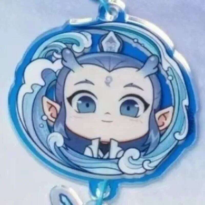 Nezha: Devil Boy Disturbs the Sea II Cartoon Star Bell Keychain - Motorcycle Accessories Decoration, Cute Anime KeyRing Gift S260126