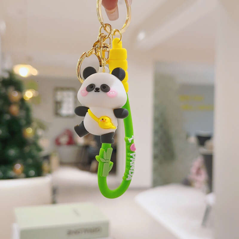 National Trend Premium Panda Plush Keychain PVC Soft Rubber Pendant Cartoon Accessories Wholesale Creative Cute Items S260126 658