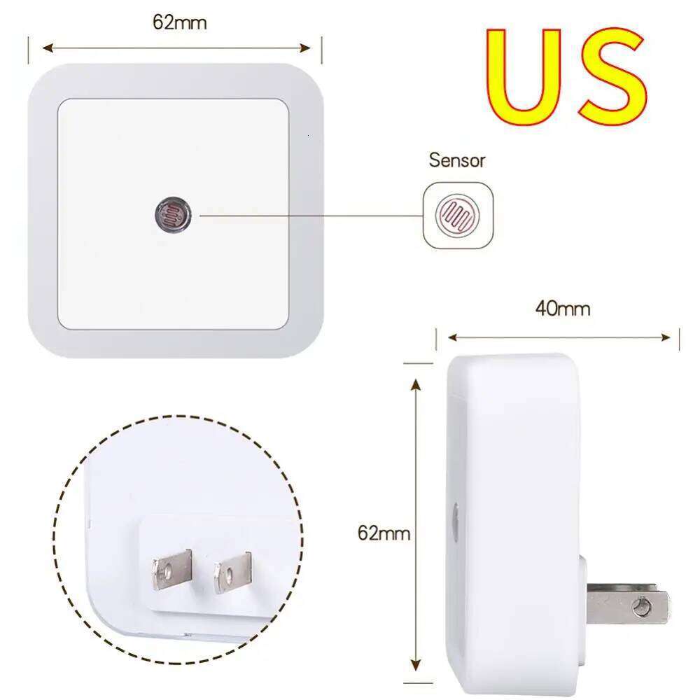 LED Night Light Smart Motion Sensor EU UK US Plug Mini Wall Lights For Bedroom Hallway Corridors Stairs Bedside Lamp Z260127