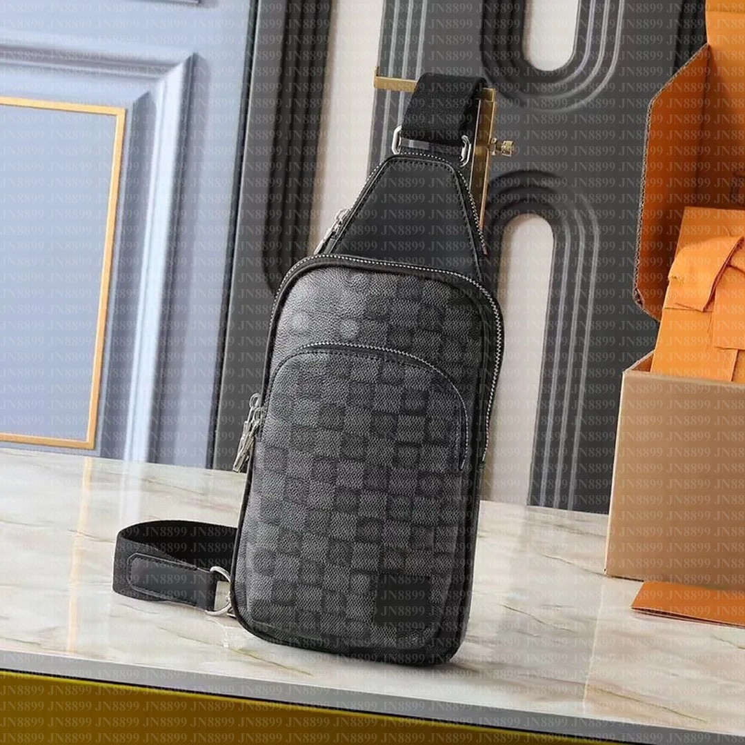 Designer bag Fashion Patterned Checkered Sling Bag, Men Sling Crossbody Bag, Suitable Shopping, Louisities, Commuting, Great for Storing Small Items Securely Chest bag