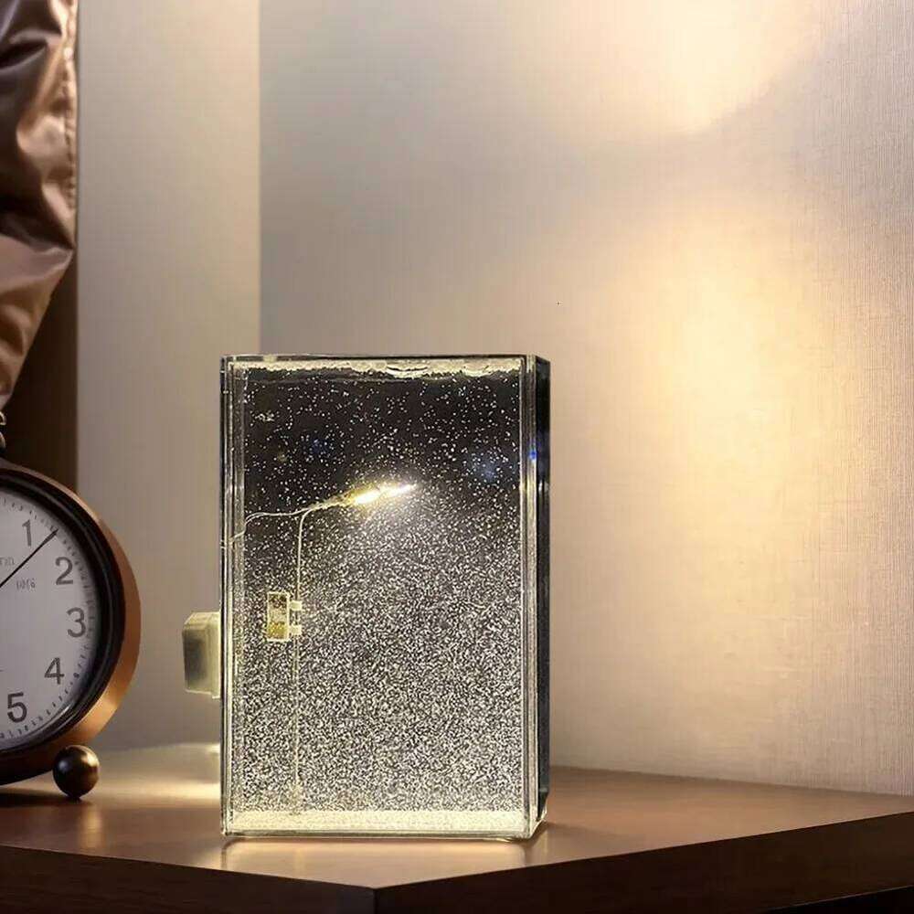 Lamps Christmas Crafts Snowy Night Lamp Decor Street Light Snow Simulation Kids Physics Science Toy Z260127