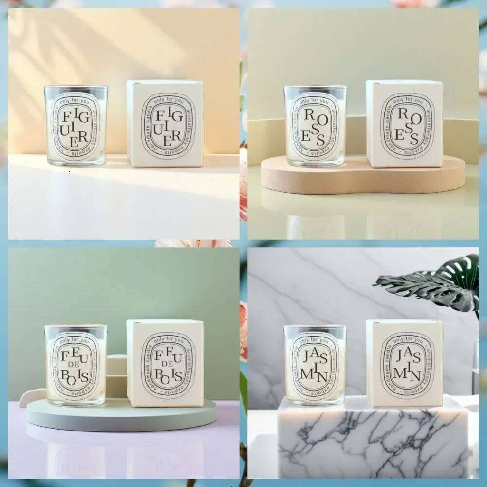 2026 Fragrance Scented Candle Romantic Gift Transparent Jar Aromatic Candles Light for Wedding Guest Y260127