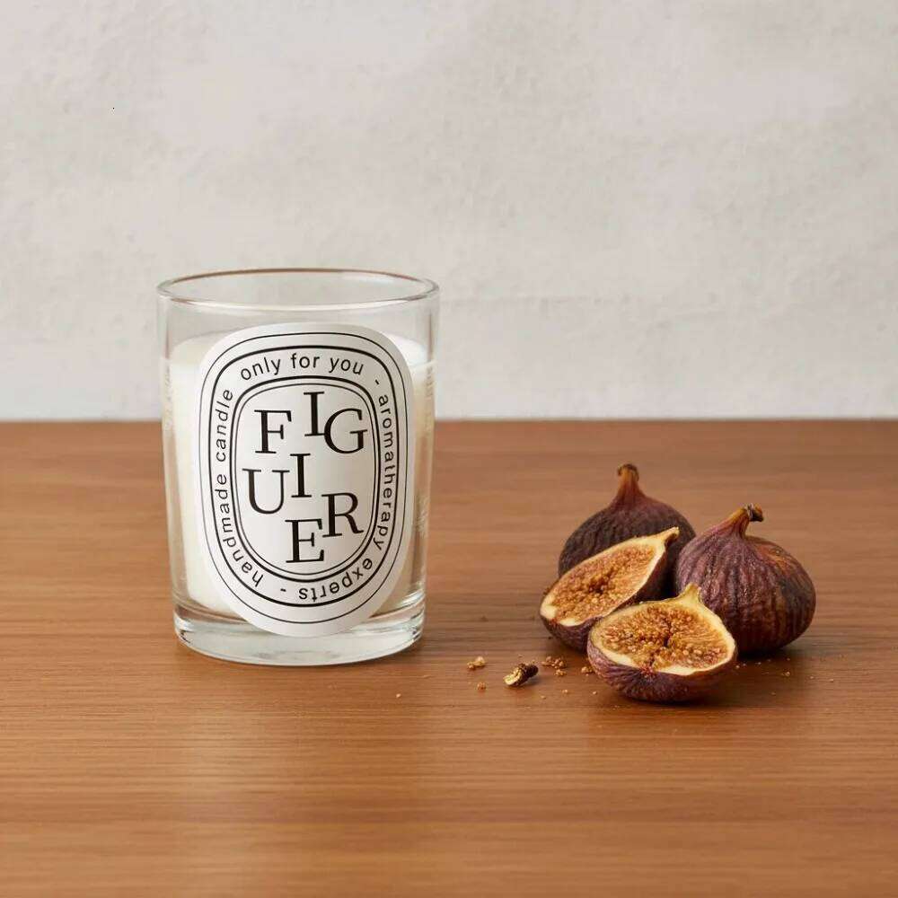 Hot Figuier Fragrance Scented Candle Romantic Gift Transparent Jar Aromatic Candles Light for Wedding Guest Y260127