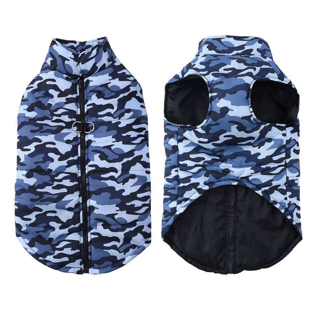 Winter Pet Clothes Warm Windproof Big Dog Jacket Coat for Medium Large Dogs Costume Camouflage Print Golden Retriever Outfits XJ260127