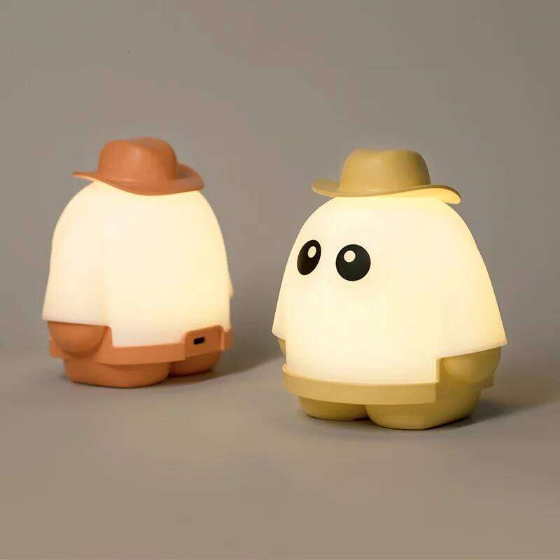 Creative gentleman ghost usb rechargeable bedside sleeping lamp novelty halloween decoration hot selling night light Z260127