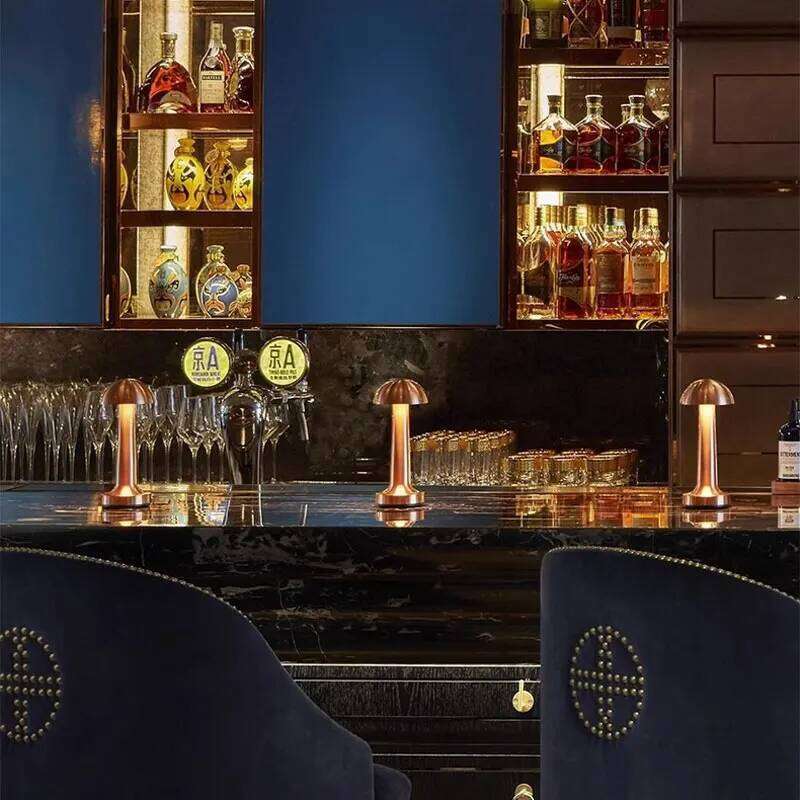 Round Headed Retro Lamp Metal Touch for Bar Coffee Table Restaurant Decor Light Desk LED Rechargeable Night Lights Z260127