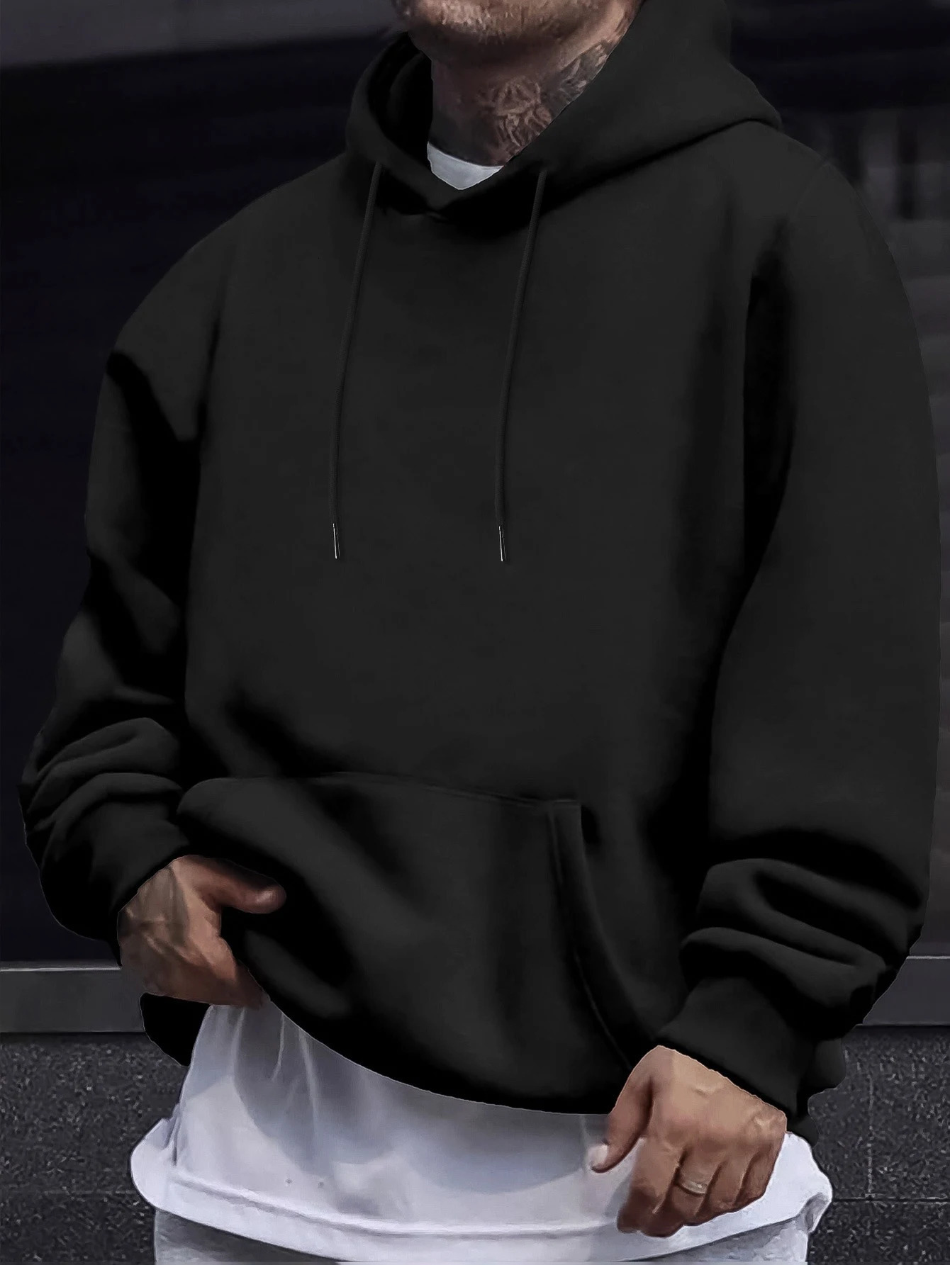 AutumnSolid Sweatshirts Unisex Street Comfy Sportswears Fleece Soft Hoodie Mans Fashion Warm Streetwear Casual Jogging Clothes 260127