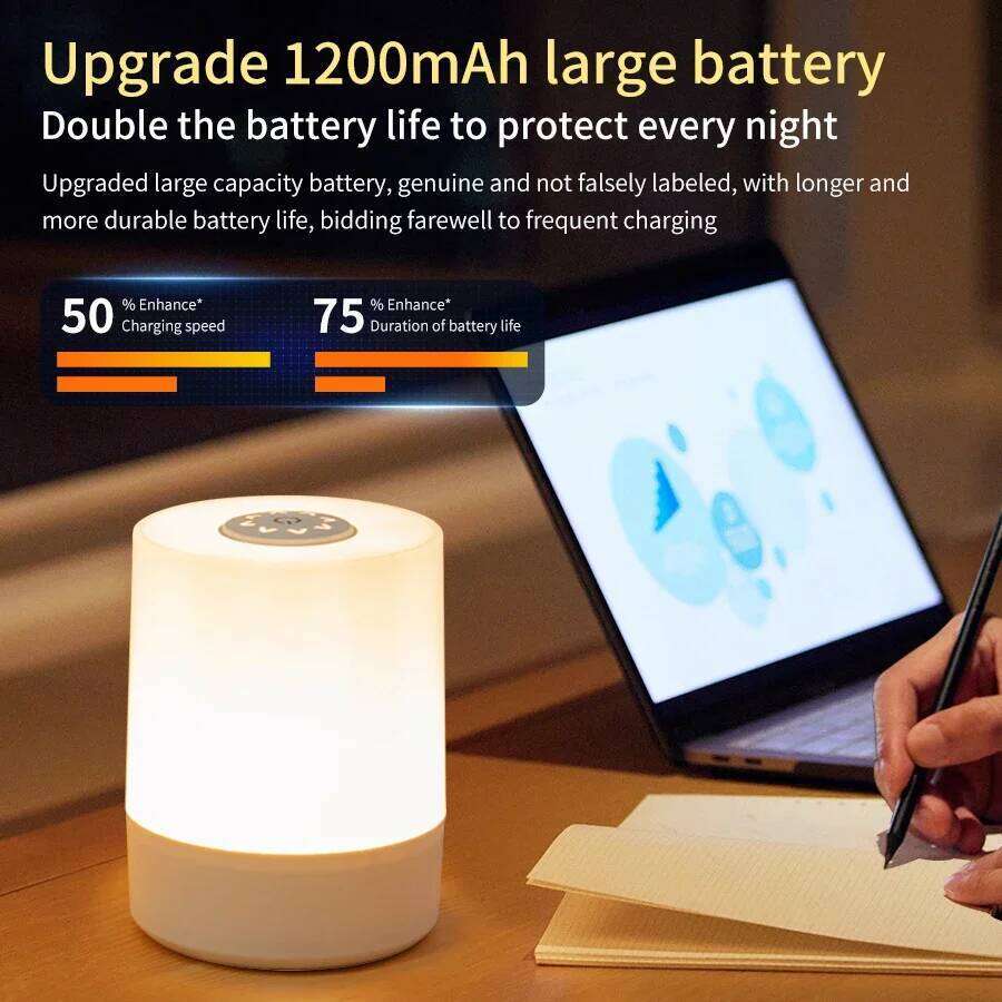 LED Touch Night Lights Dimmable Rechargeable Desktop Table Lamp For Reading Desk Bedroom Bedside Decoration Lighting Z260127
