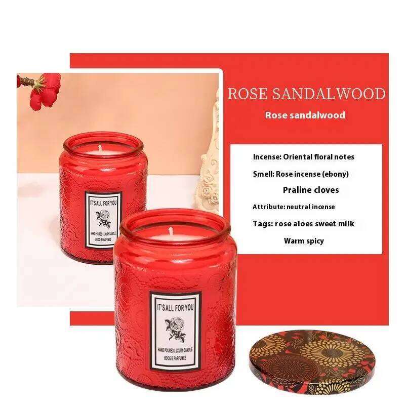 Soy with Sculpted Design Smoke-Free Aromatherapy Romantic Decorative Gift Candle for Sending Y260127