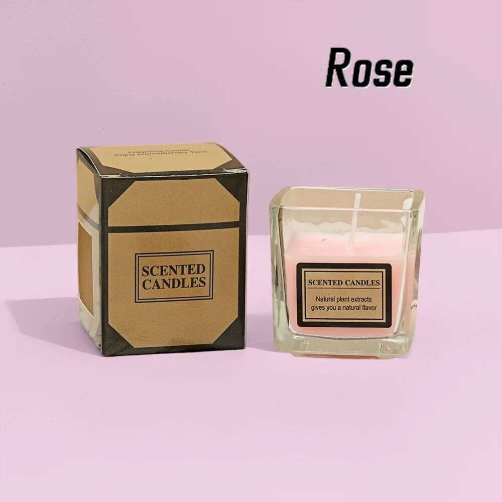Fragrance Candle Romantic Gift Clear Jar Scented Candles Light for Wedding Guests Y260127
