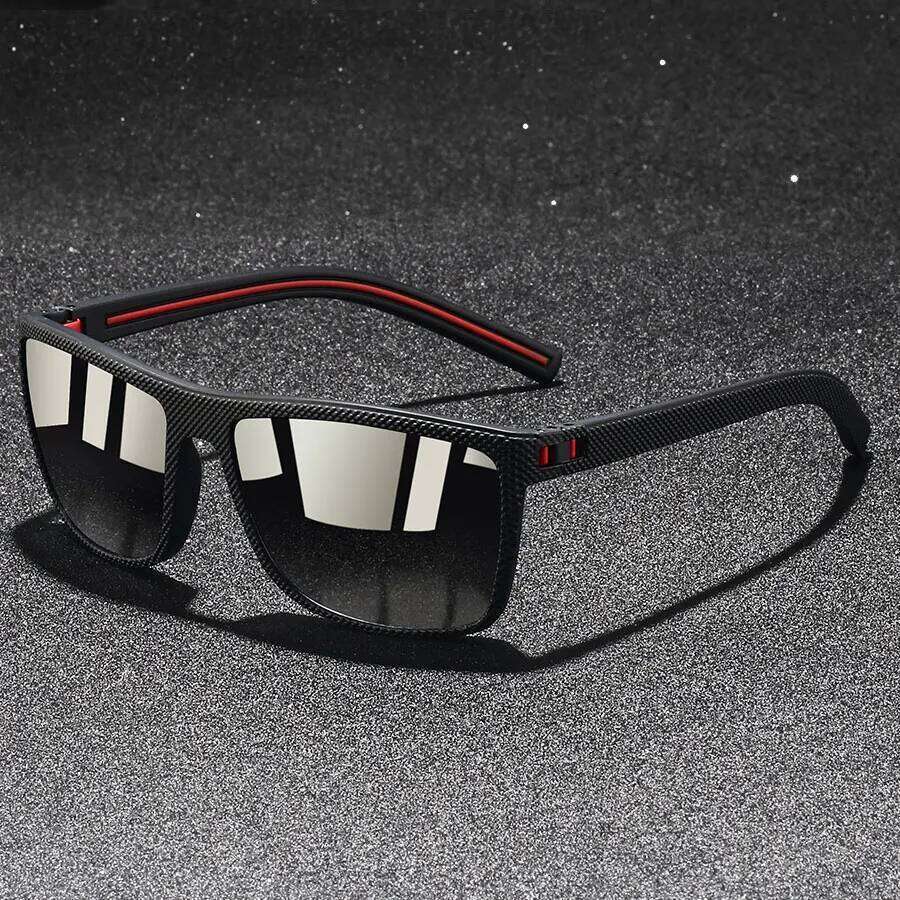 Fashion Vintage Check Pattern Polarized Sunglasses Men Women Classic Driving Fishing Square Sun Glasses Man Retro Eyewear UV400 Z260127
