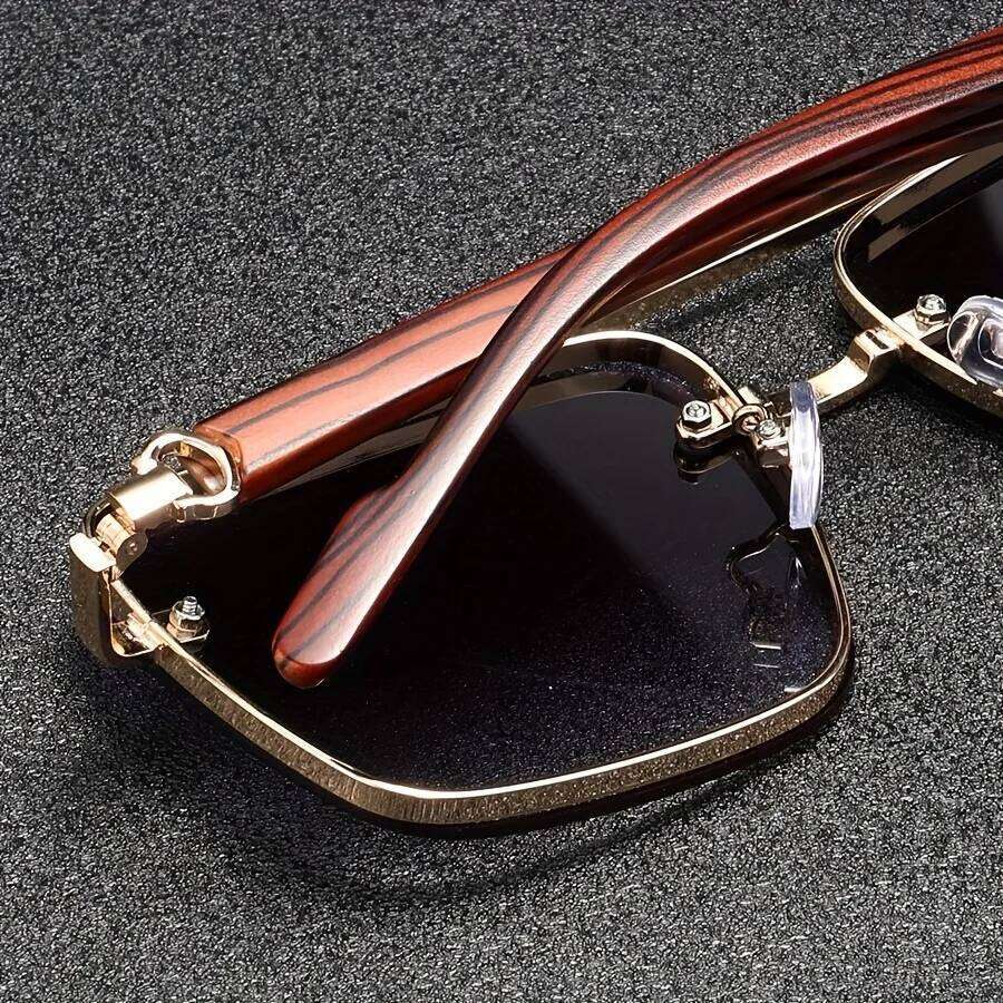 2025 Luxury Square For Men New Wooden Vintage Fashion Glasses Sunglasses Women Vacation Gafas De Sol Hombre Z260127