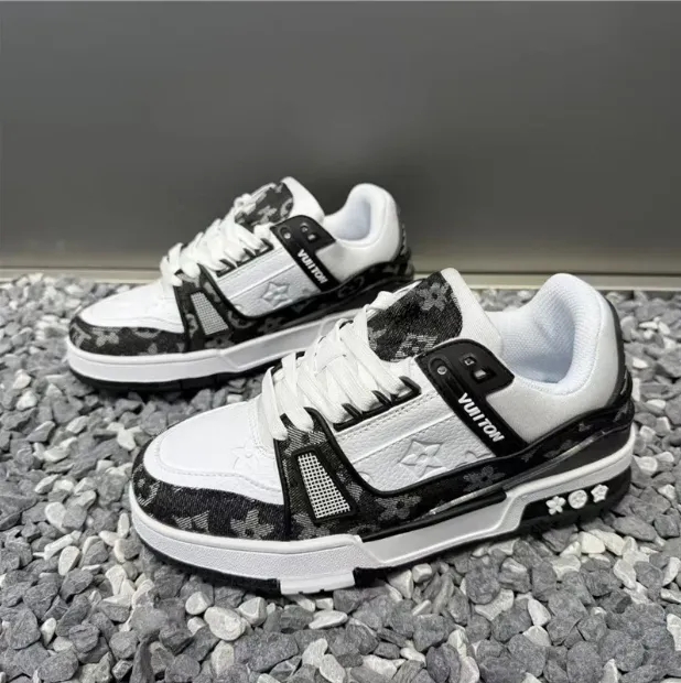 KAILEZUS designer running shoes for mens womens casual shoes black brown blue New versatile casual height thick soled outdoor