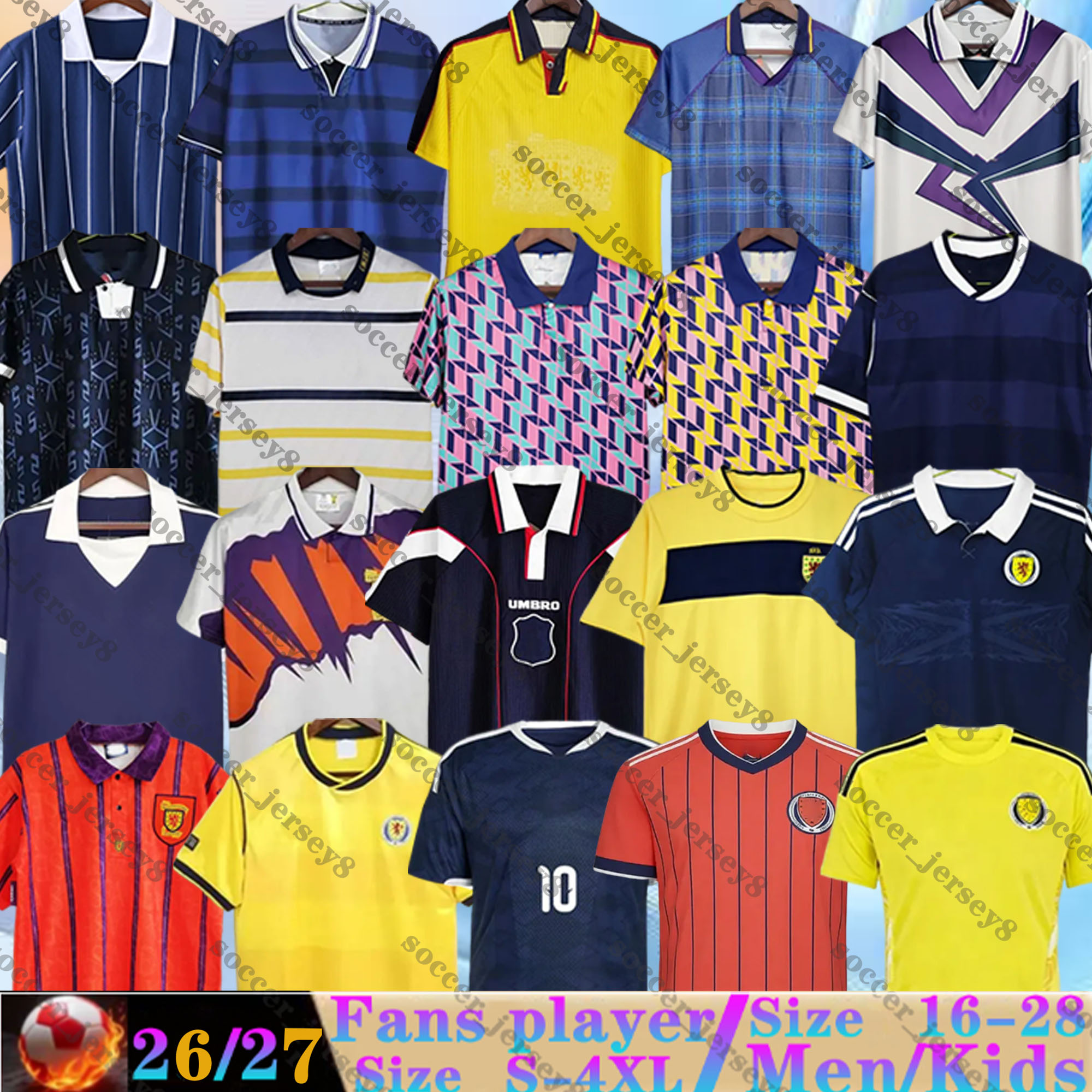 2026 2027 scotland World Cup Soccer Jerseys ROBERTSON ADAMS DYKES McTominay McGREGOR SHANKLAND Home away third Top goalkeeper men kids kits 26 27 football shirts