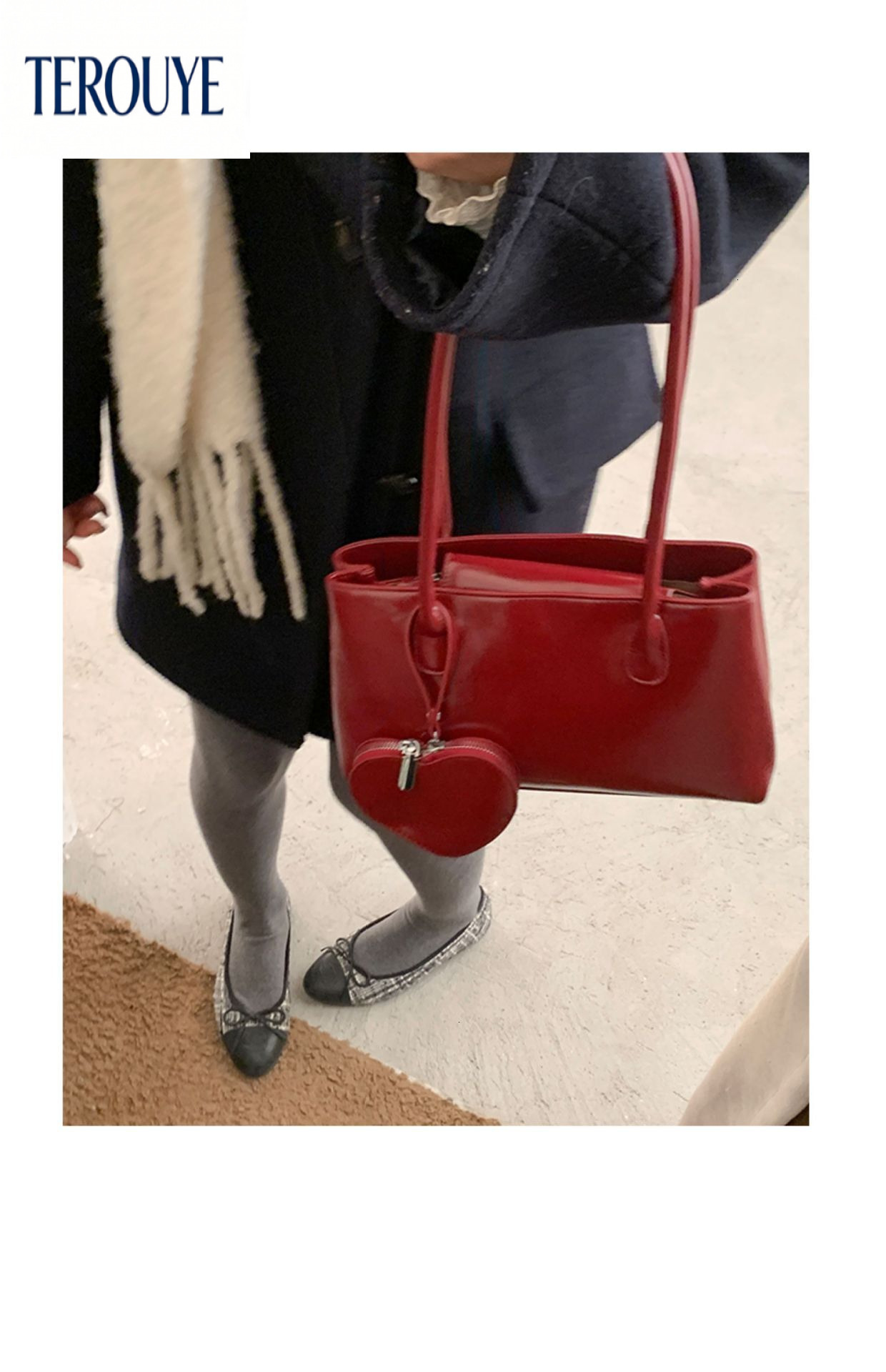 TEROUYE bag autumn/winter new niche design trend retro style fashionable versatile armpit bag women's shoulder bag