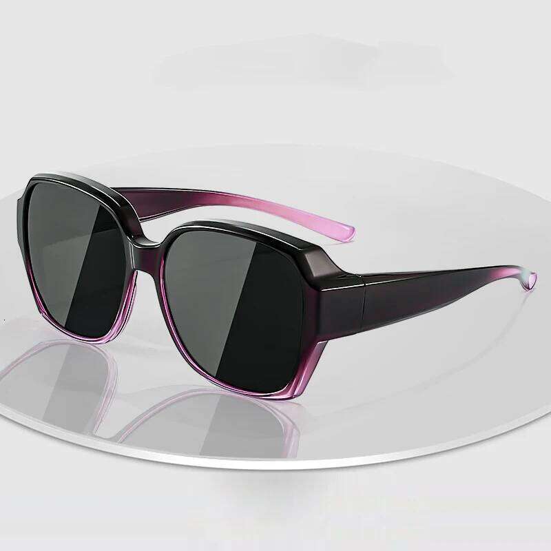 Fashion Round Polarized Sunglasses Cover Over Myopia Prescription Glasses Portable Men Women Vintage Fishing Driving Eyewear Z260127