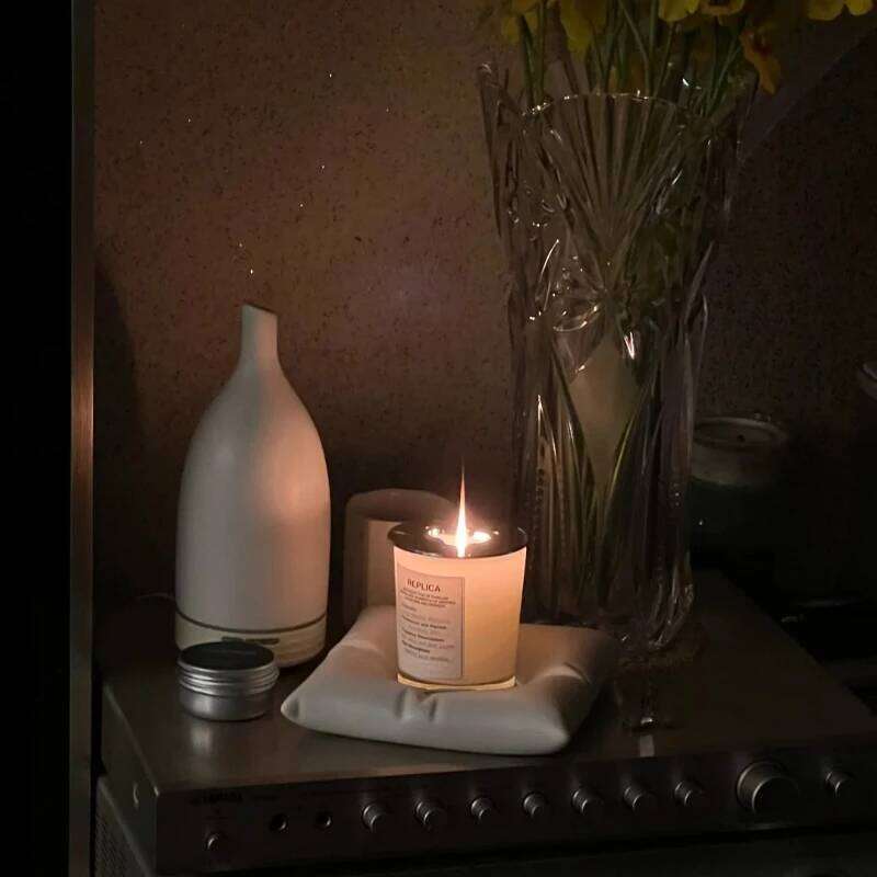 Lazy Weekend Scented Fireplace Fire Bubble Bath Aromatherapy Candle Jazz Lounge after Rain Sunny Home Fragrance Decor Y260127