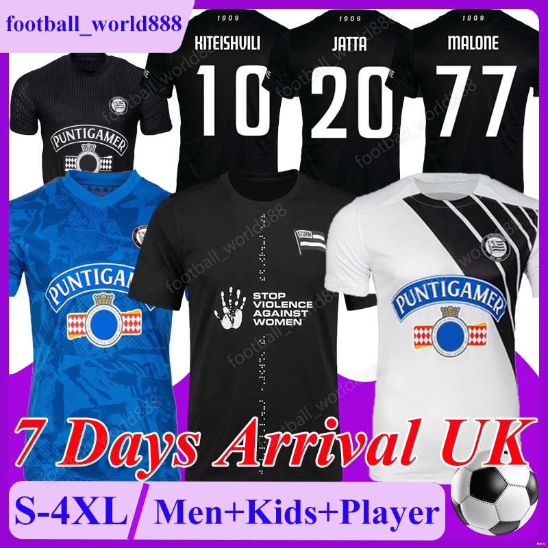 4XL Sturm Graz 26 27 Soccer Jerseys KITEISHVILI JATTA MALONE 2026 Football Shirt HORVAT GRGIC ROZGA football kits BEGANOVIC STANKOVIC KAYOMBO Men Kids Kit Socks Sets