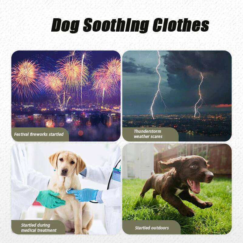 Breathable Stress Relieving Dog Lightning Protection Jacket for Anti Anxiety Vest Keeps Pets Calm XJ260127