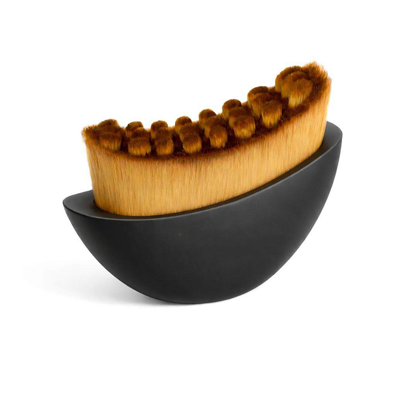 Lymphatic Contour Facial Brush Flat Crescent Shape Soft Silicone Massage Brush for Eye Neck Face Care Gentle Lymphatic Drainage Tool for Daily Skincar