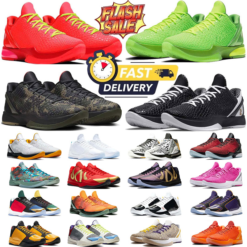 free shipping kobeshoe mamba 6 Casual shoes 5 women mens trainers designer sneakers Mambacita Bruce Lee Alternate Black Purple Laker men outdoor sports sneakers