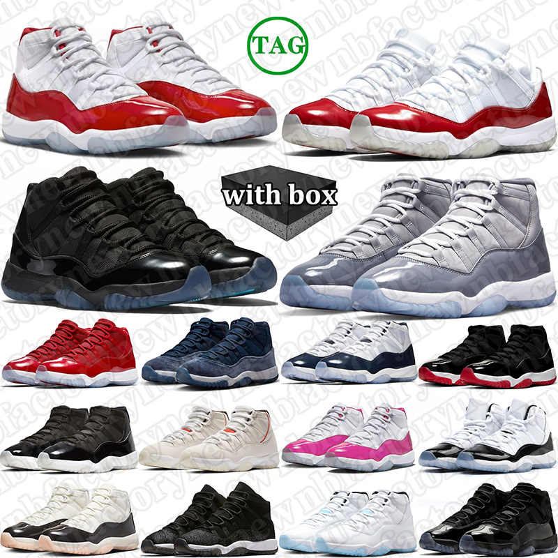 Free Shipping With Box Designer Basketball 11 11s jordanshoes11s Shoes jordan11men sneakers for mens womens bred Cement Grey trainers Sports runners size 36-47