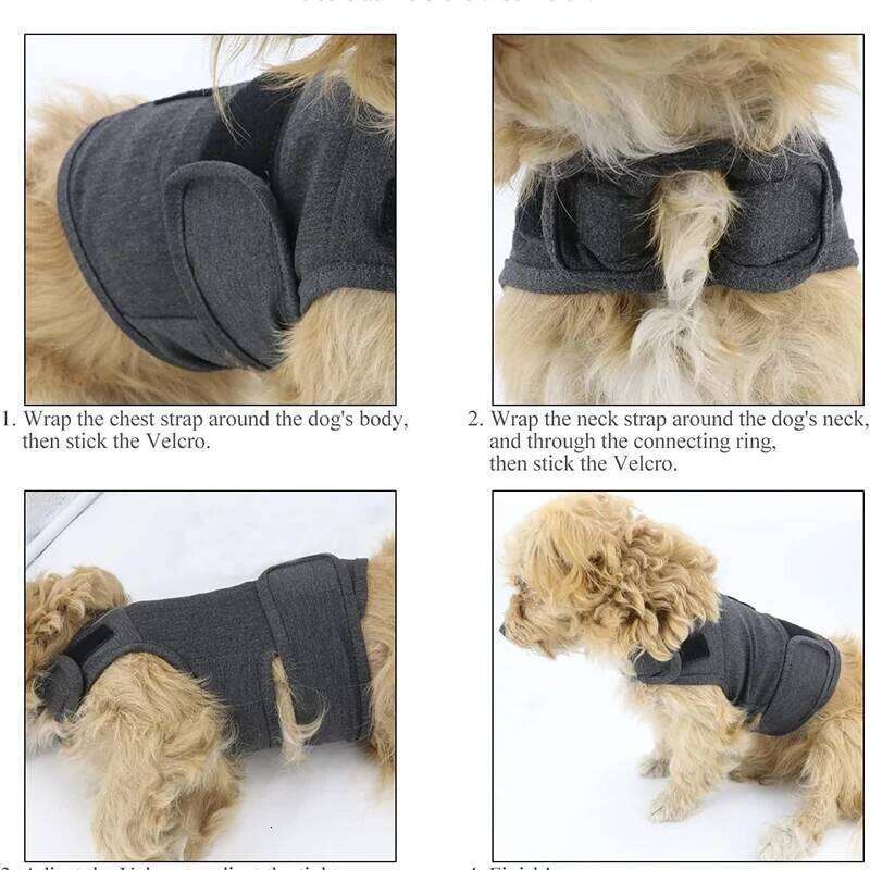 Breathable Stress Relieving Dog Lightning Protection Jacket for Anti Anxiety Vest Keeps Pets Calm XJ260127