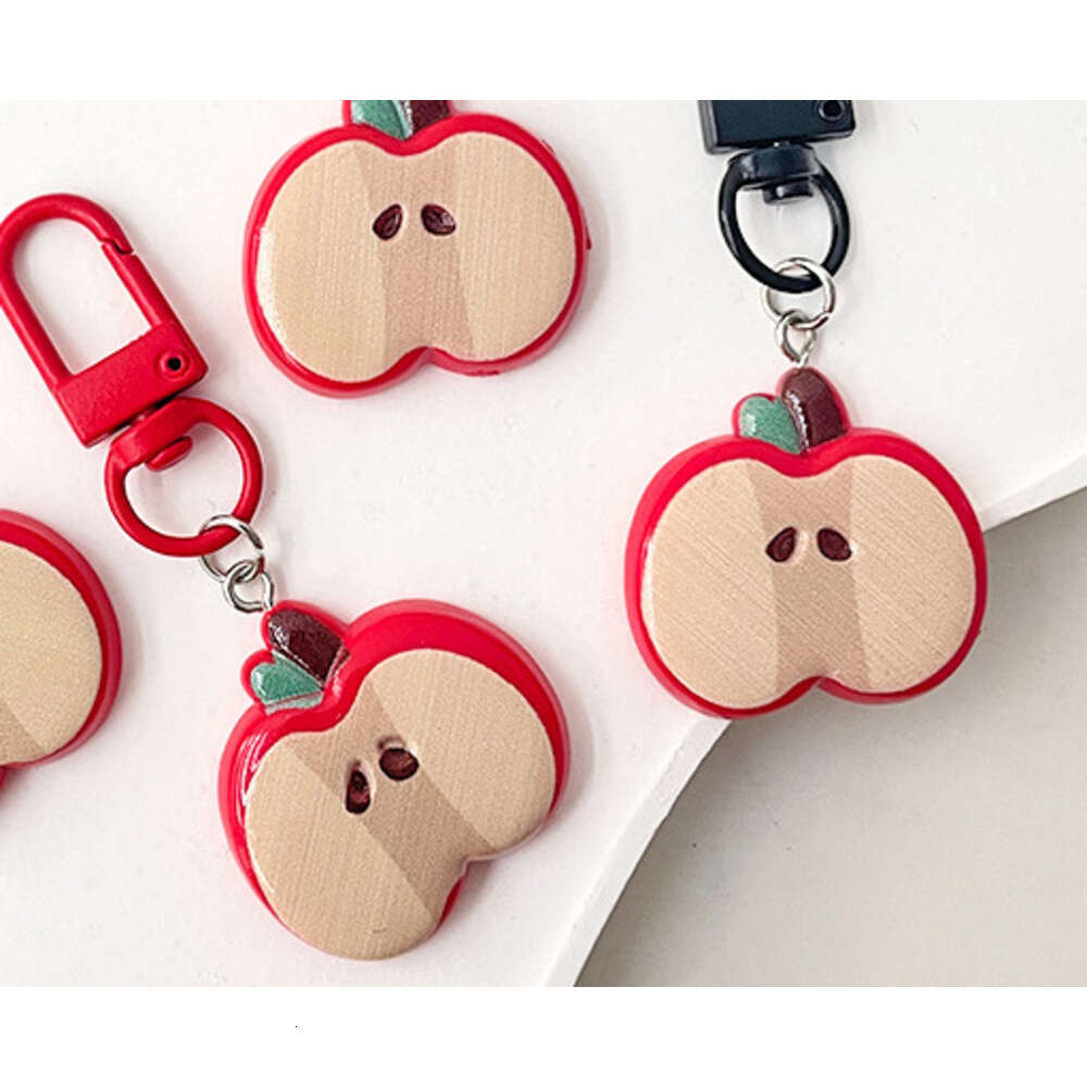 Cute Red Apple Keychain Girly Best Friend Pendant Gift Fun Backpack Accessory Creative Hanging Ornament S260126