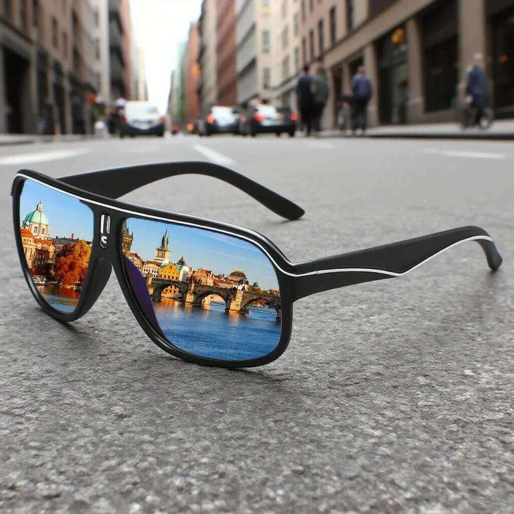 2025 Summer New Fashionable Large Frame for Outdoor Driving Clear UV400 Sunscreen Men's and Women's Sunglasses Z260127