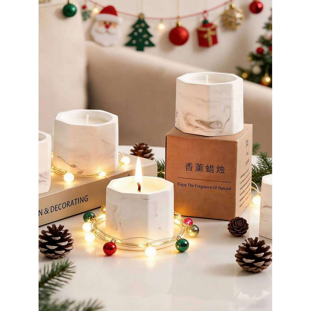 Natural Soy Plant Wax Aromatherapy Smokeless Essential Oil Scented Ink Plaster Candle for Home Decor Y260127