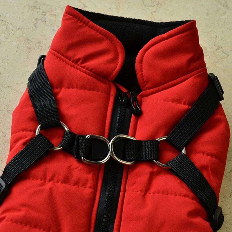 Jacket With Harness Winter Warm Clothes Waterproof Small Dog Coat Puppy Pet Clothing Chihuahua French Bulldog Outfit XJ260127