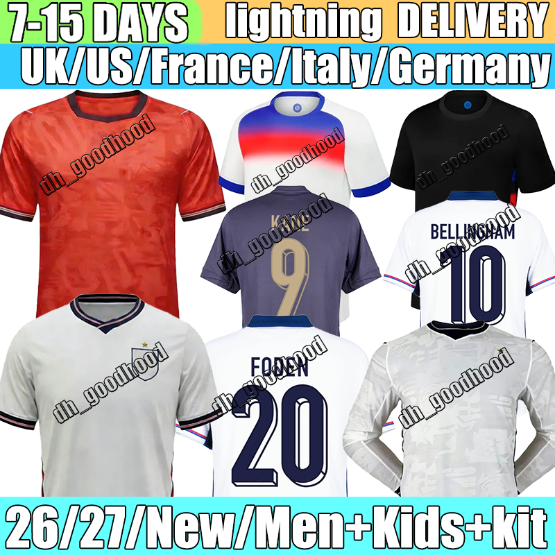2026 england football shirt Alexander-Arnold Kane Foden Saka home away Football Shirt Rashford ANDERSON ROGERS Soccer Jerseys HENDERSON JAMES Men Kids kit