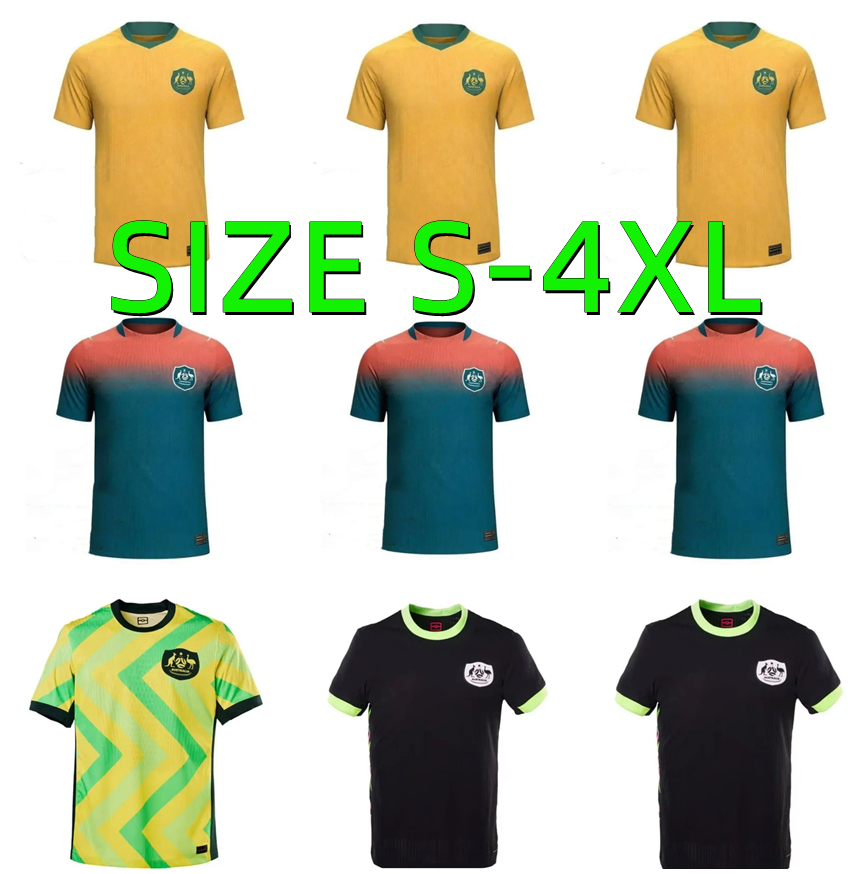 2026 2027 Australia Soccer Jerseys 25 25 26 Cooney-Cross Micah Carpenter LRANKUNDA LECKIE CUADRADO Gorry FGH MOOY SOUTTAR HRUSTIC BOYLE football shirt Men kids kit