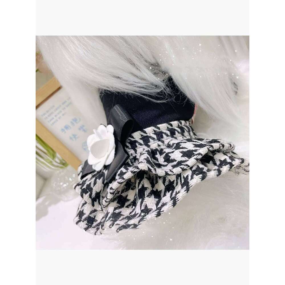 Classic Camellia Pet Coat Luxurious Brand Warm Dog Dress