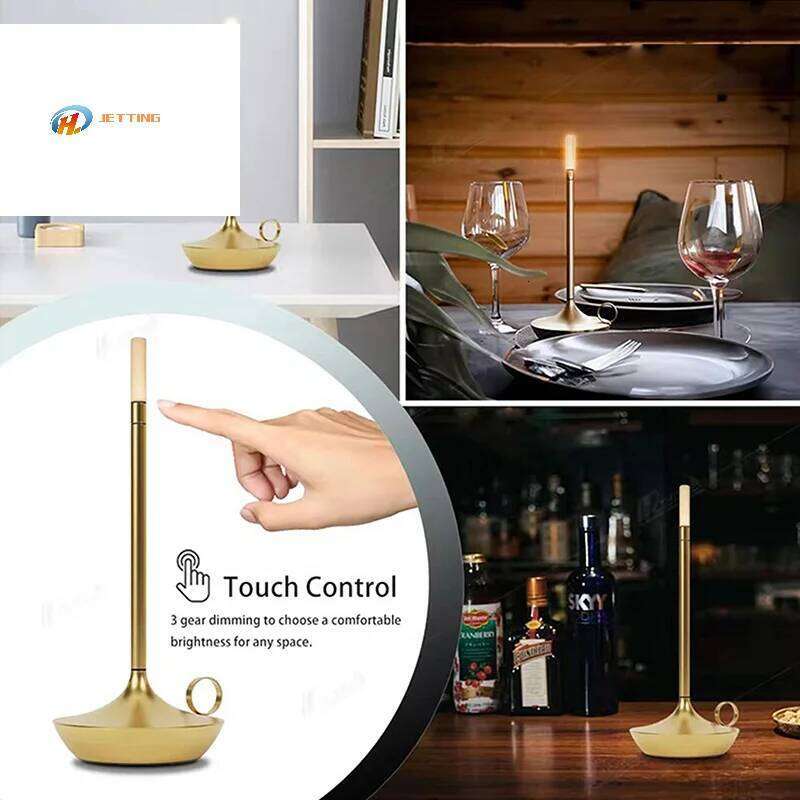 TYPE-C Candlelight Table Candle LED Charging Restaurant Bar Desktop Decoration Atmosphere Touch Night Light Lamp Z260127