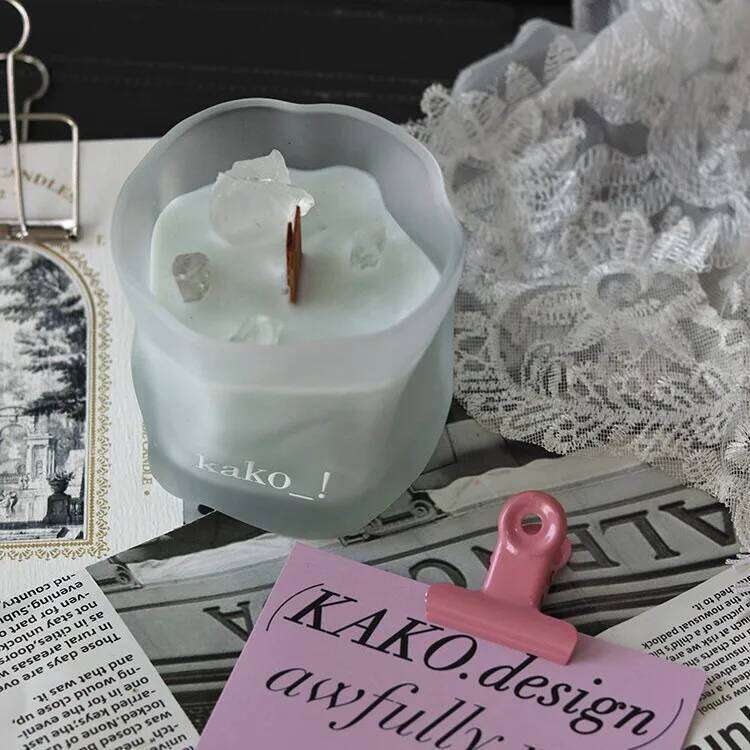 Frosted Crystal Aromatherapy Girly Niche Fragrance Candle, Fairy-Like Atmosphere Gift, Birthday Gift for Friends Y260127