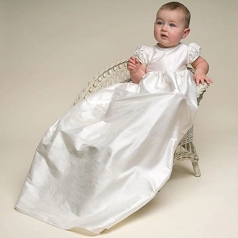 Vintage Embroidery Baby Girl Baptism Dress 1st Year Birthday Party Wedding Christening Gown Infant Toddler Clothing 3 pcs Set 260124